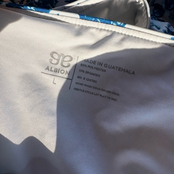 Albion swimsuit in Santorini - High Waist Rouched Bottoms Lg - Bella Crop Top XL - Picture 5 of 5